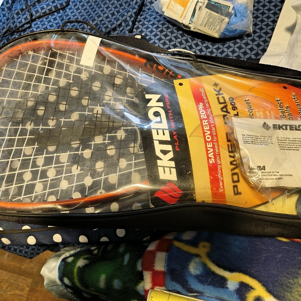 Power Pack Racquetball Set - Black and Orange